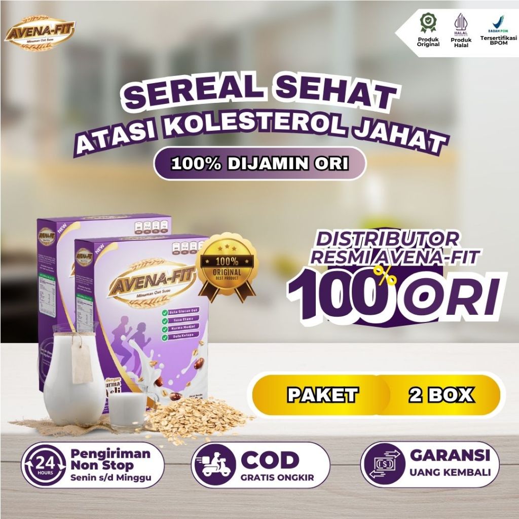 

2 Box Avenafit - Membantu Mengatasi Kolesterol