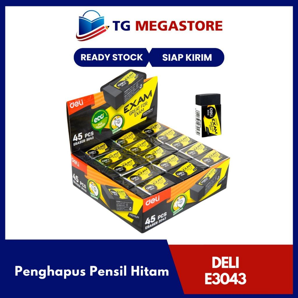 

Penghapus Pensil DELI Exam Eraser Hitam - E3043