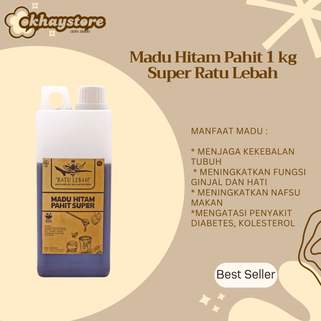 

Madu Hitam Pahit 1 kg Super Ratu Lebah