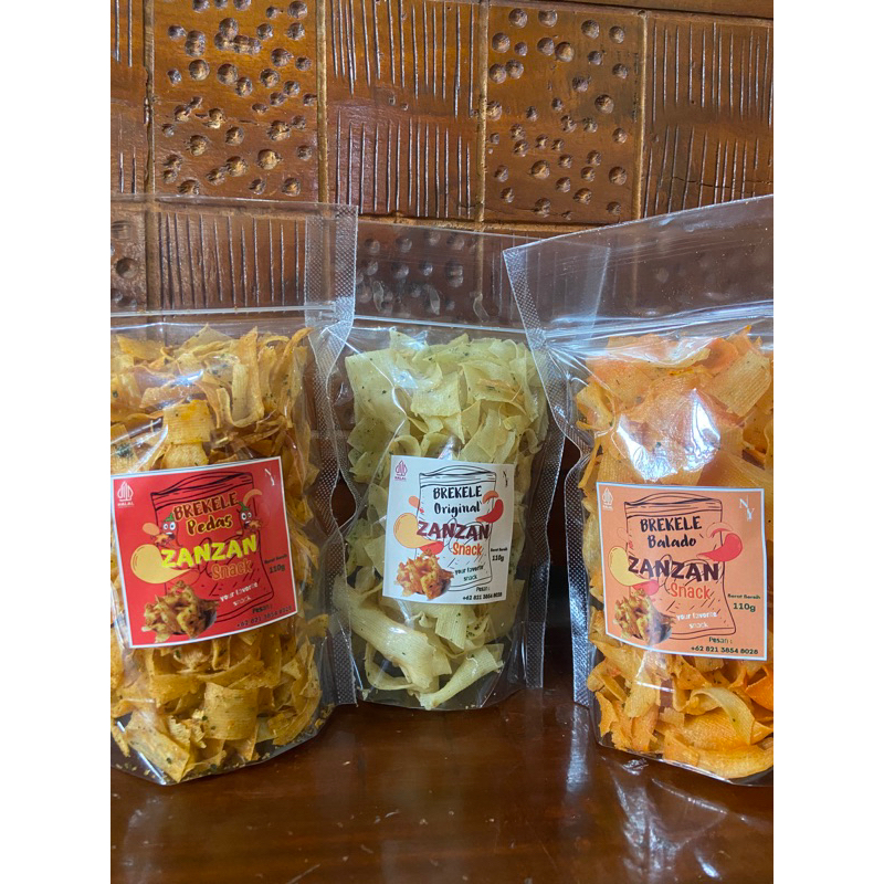 

kiripik brekele kemasan pouch