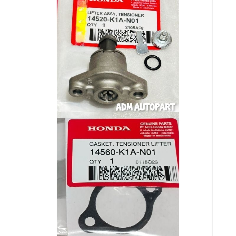 Tensioner tonjokan keteng K1A+Paking tensioner K1A Genio 2020, Beat new led 2020, Beat Street Led 20