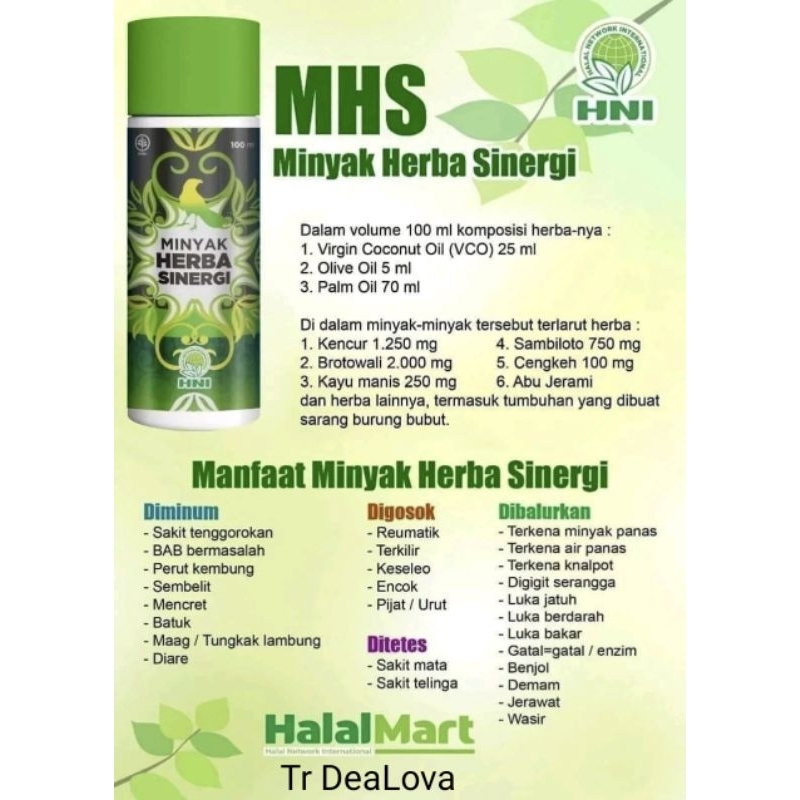 Minyak Herba Sinergi Hni Hpai