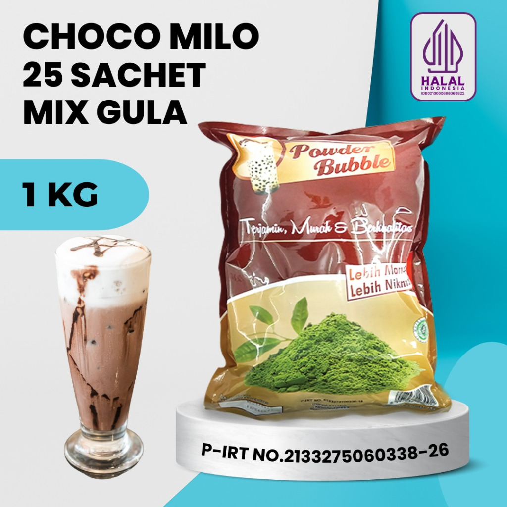 

Powder COKLAT MILO 1 KG - Bubuk Minuman Rasa Cokelat - Bubuk Instan ( Mix Krimer + Gula )