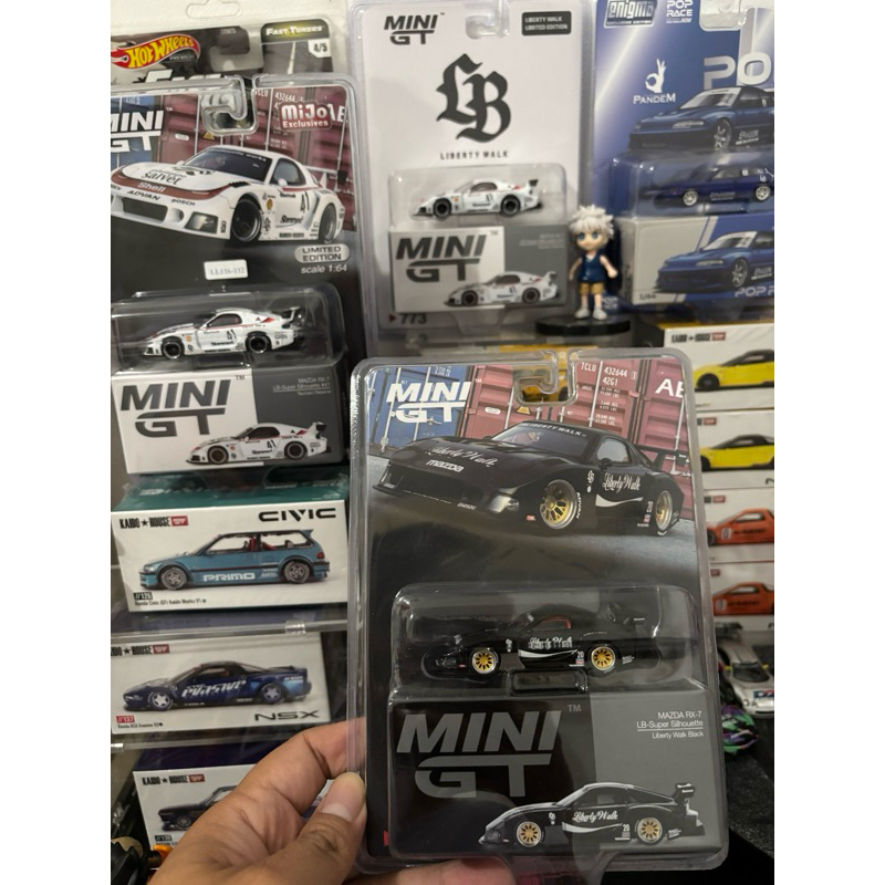 MiniGt Mazda RX 7 LBWK Hitam