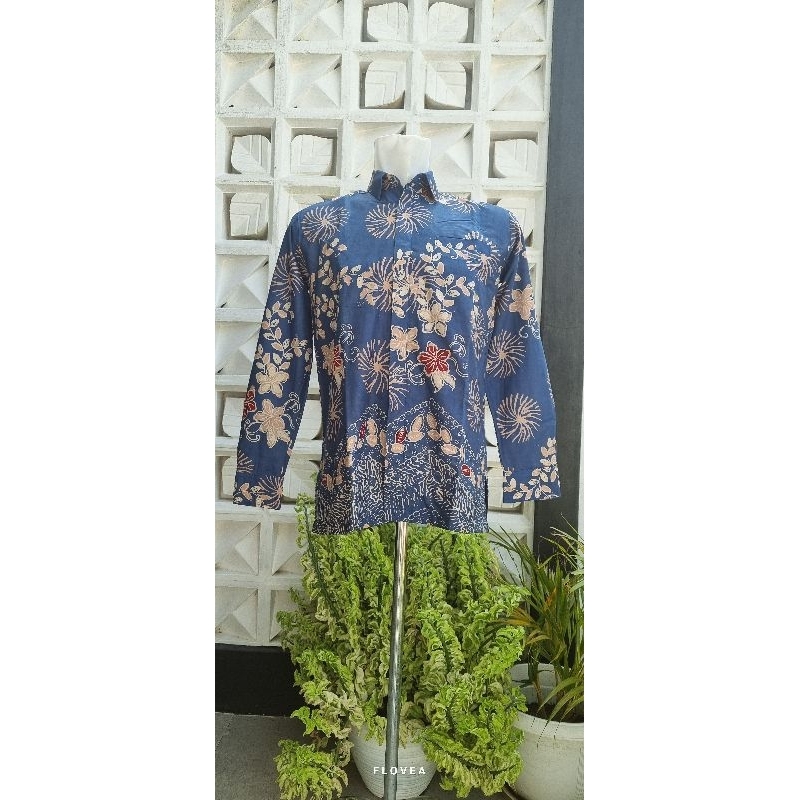 Batik Tulis Madura Flovea/ Kemeja Batik Pria KF25 017