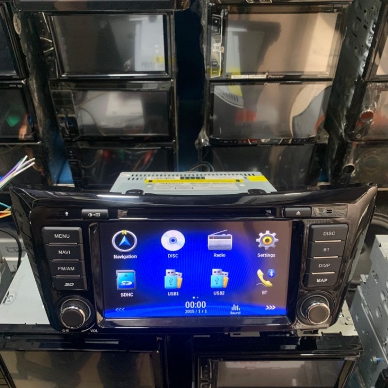 Head unit Nissan Xtrail 2015 up kamera 360