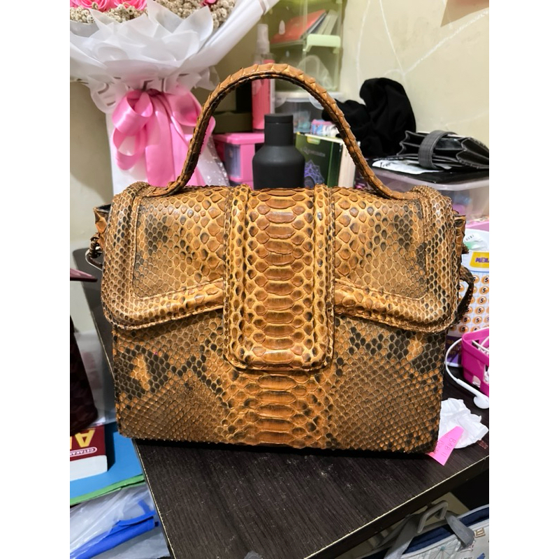 TAS KULIT ULAR 100% ORIGINAL