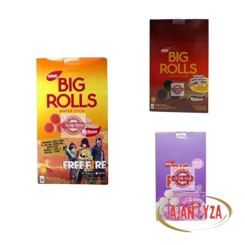 

NABATI BIG ROLLS BOX ISI 20pcs / NABATI BIG ROLLS WAFER STICK COKLAT BIG ROLLS COKLAT RICHOCO