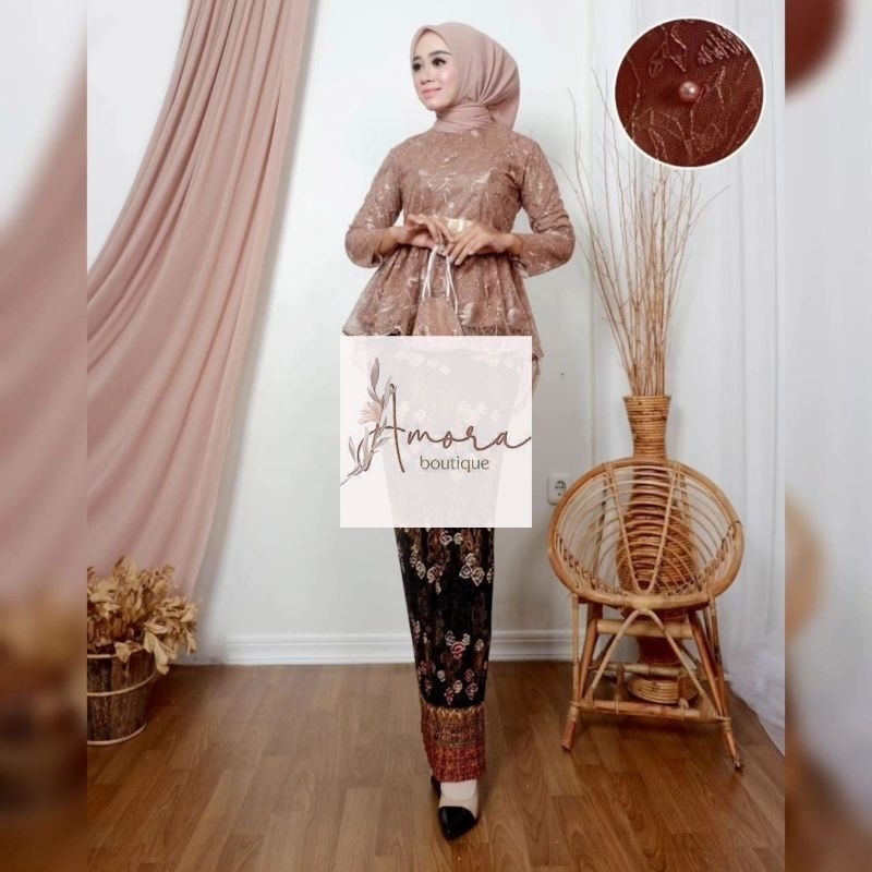 (Dijamin Realpict) Setelan Kebaya Icha Pita Satin Terlaris - Kebaya Modern - Kebaya Wisuda - Kebaya 
