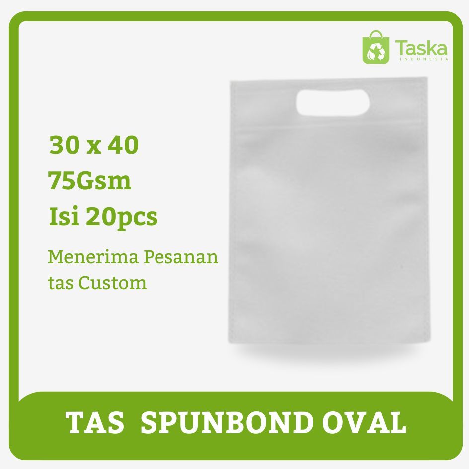 

TAS PRESS SPUNBOND / TAS BELANJA MURAH!! / 30x40 (warna putih)