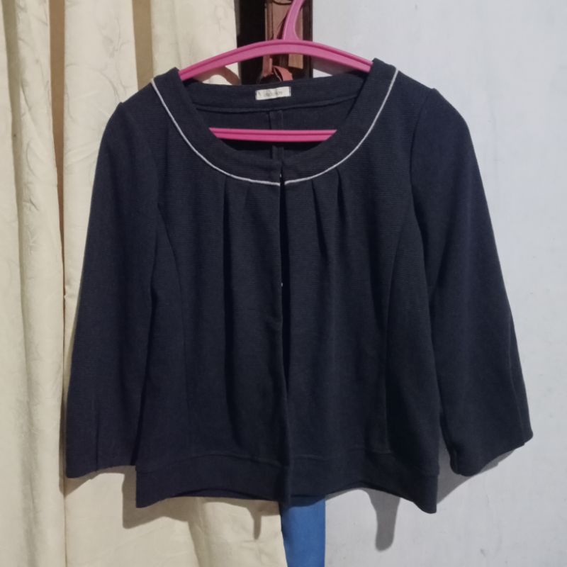 preloved outer / cardigan navy / biru dongker