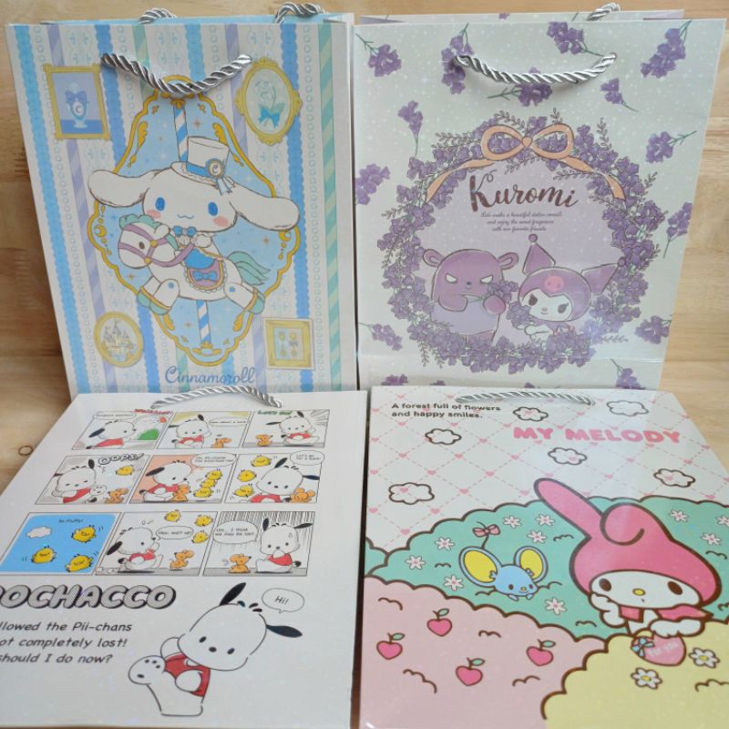 

Paperbag hologram 4218G7 sanrio license cinnamoroll kuromi my melody pochacco