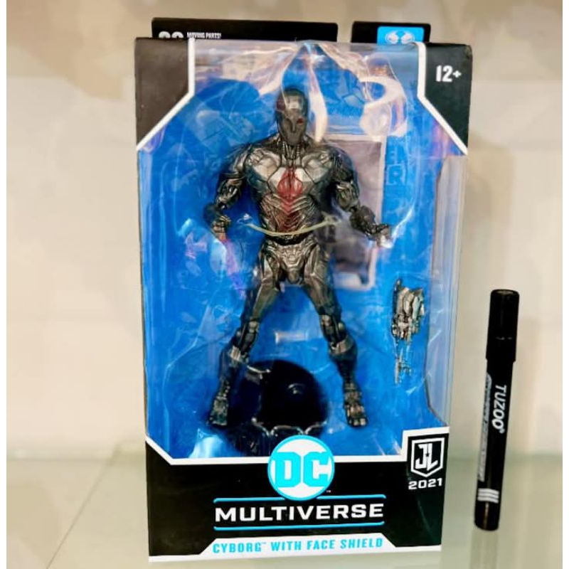 mainan action figure mcfarlane cyborg mcfarlane tinggi sekitar 7 inch dc multiverse artikulasi NIWDe
