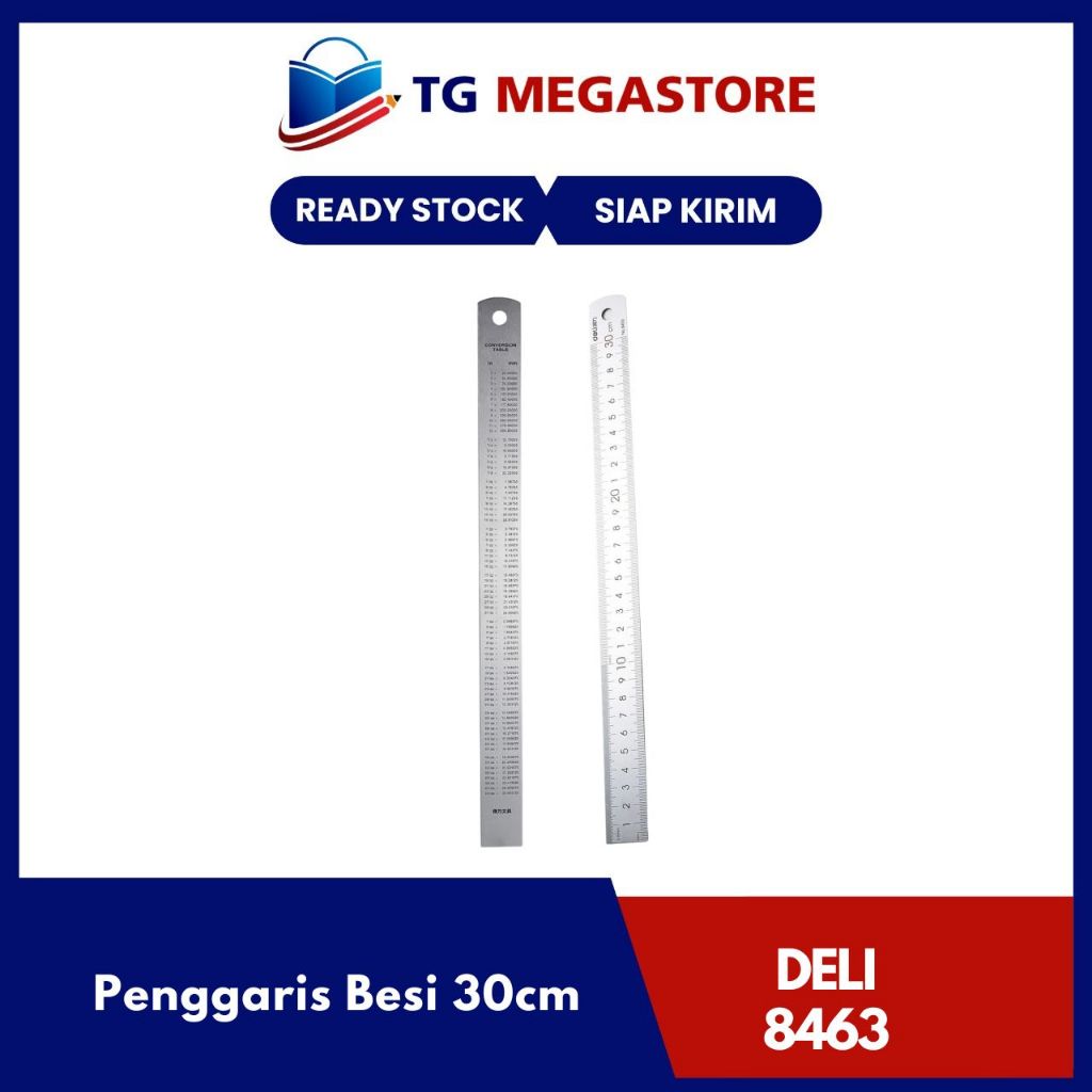 

Penggaris Besi DELI 30cm - 8463
