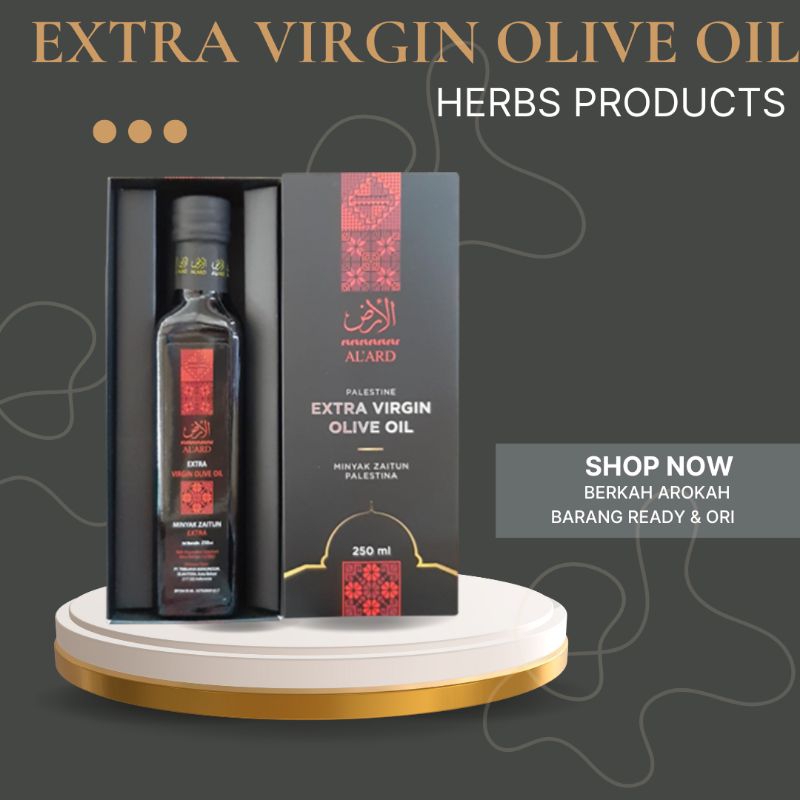 

Extra Virgin Olive Oil Herbs Products Alard Palestine