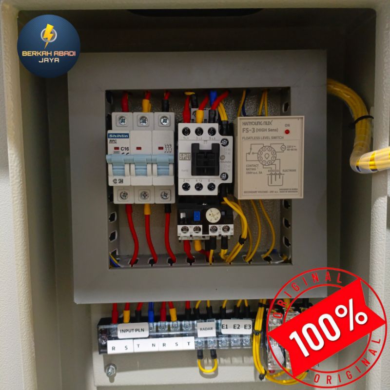 panel pompa air Submersible 3phase otomatis wlc