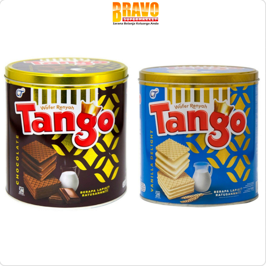 

Bravo Bojonegoro - Tango Wafer Kaleng Coklat | Vanilla 270GR