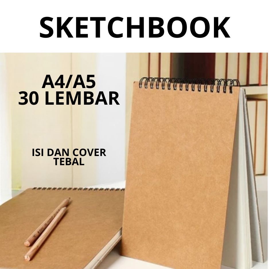 

SKETCHBOOK A4/A5 isi 60 halaman/BUKU SKETSA