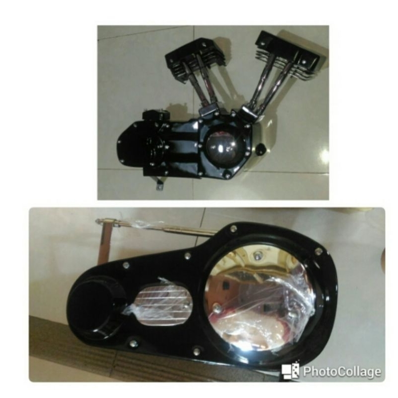 Paket Cover mesin Kanan Kiri Kaisar Ruby 250, Kombinasi