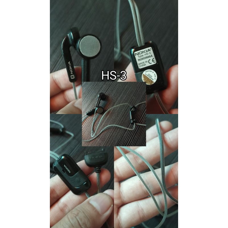 Headset Ori Nokia N73 N70 N93 Pop Port atau sejenis