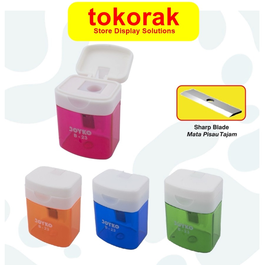 

RAUTAN PENSIL JOYKO SERUTAN PENCIL JOYKO B-23 SHARPENER B23