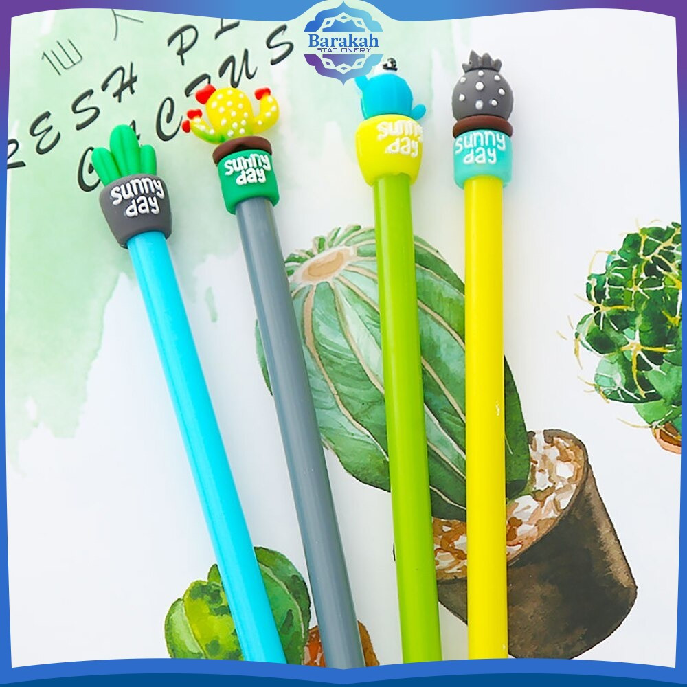 

Pulpen Lucu Unik Bentuk Pot Kaktus / Pulpen Gel Karakter Kaktus / Pena Kaktus / Bolpen Gel Barakah Stationery A16
