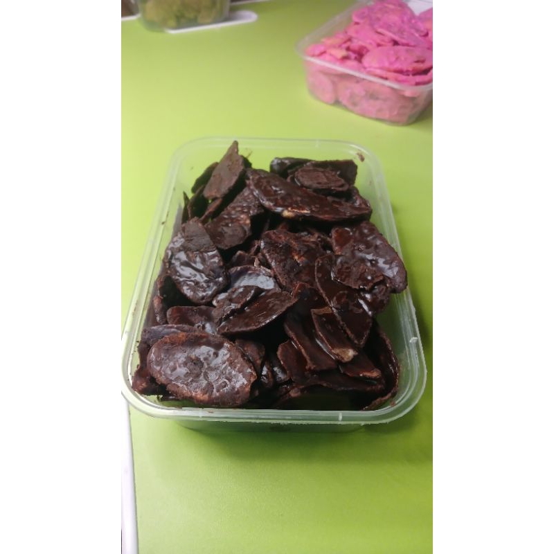 

keripik pisanng coklat lumer