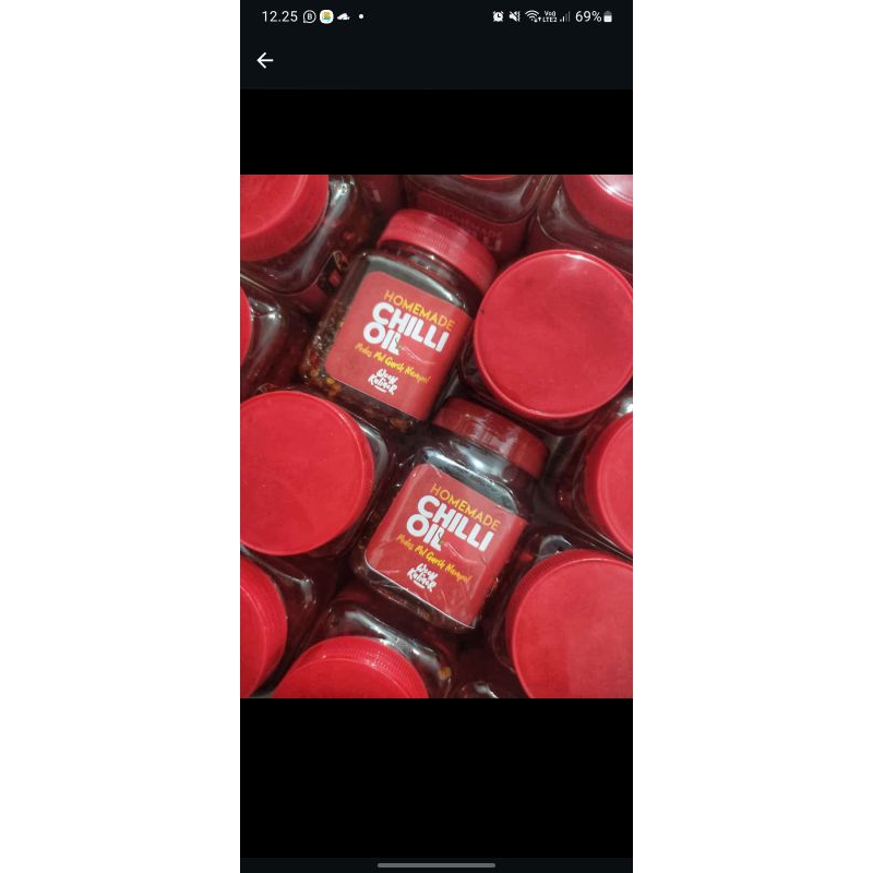 

Chili oil 250 gram per botol cocok untuk dimsum dll