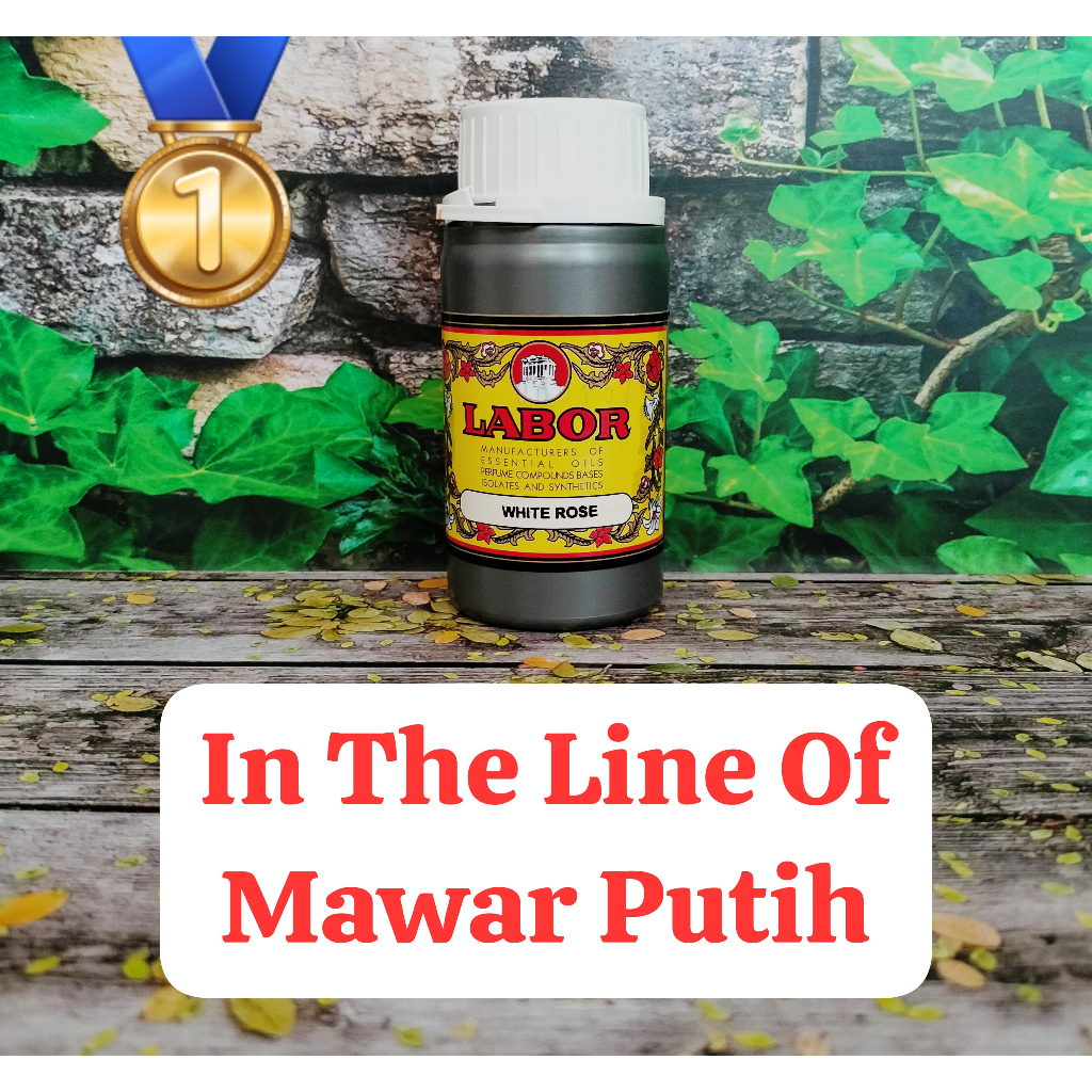 BIBIT PARFUM DARI LABOR (WHITE ROSE) KEMASAN SEGEL 100 GRAM (ORIGINAL)