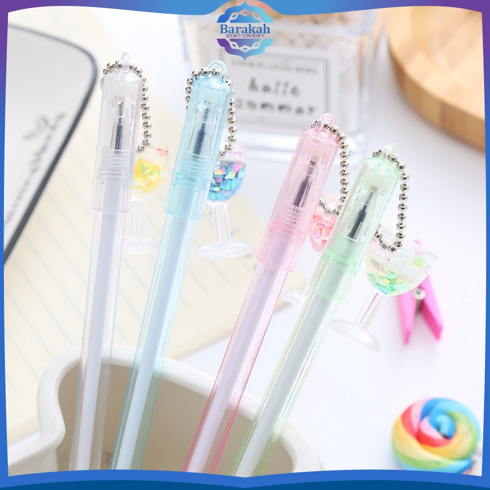

Pena Gel Bolpen Unik Alat tulis kantor Gel karakter Pulpen Gelas Gantungan Pen Karakter Minuman Cangkir Barakah Stationery A34