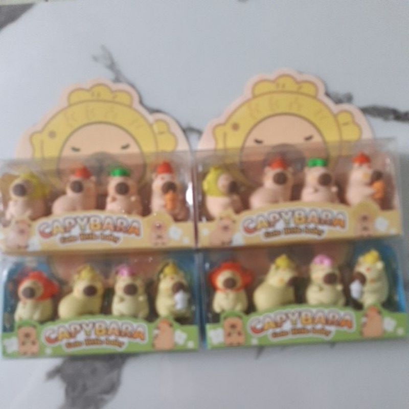 

penghapus capybara lucu 1kotak isi 4 pcs/capybara/oenghapus lucu