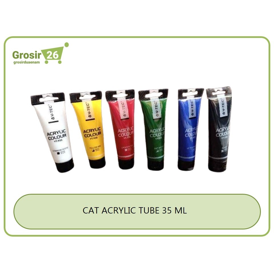 

(1 PCS) CAT ACRYLIC / ACRYLIC COLOUR SERI 1 WARNA / CAT AKRILIK V-TEC VT-935 TUBE ODOL 35 ML