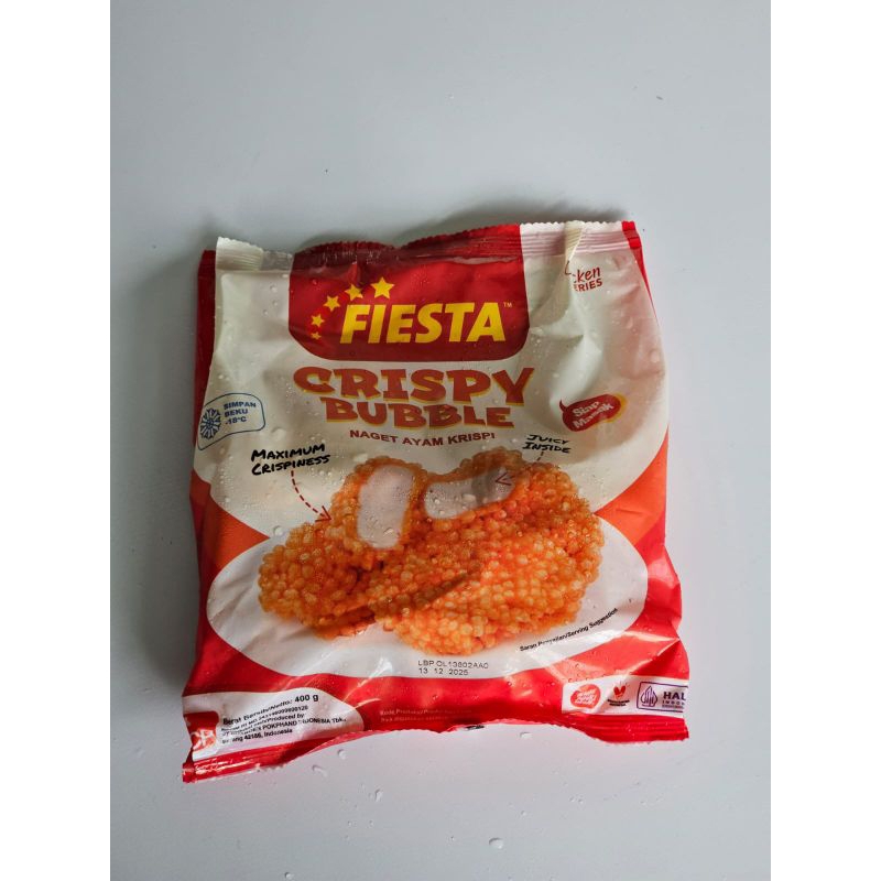 

Fiesta Crispy Bubble / Naget Ayam krispi /Frozen Chicken Nugget 400g