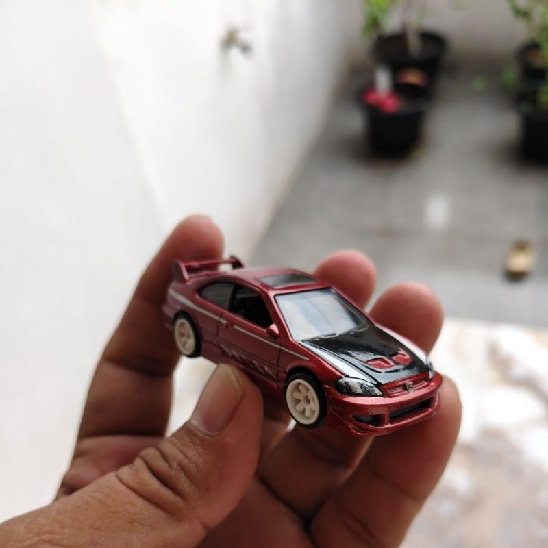 hotwheels honda civic si red