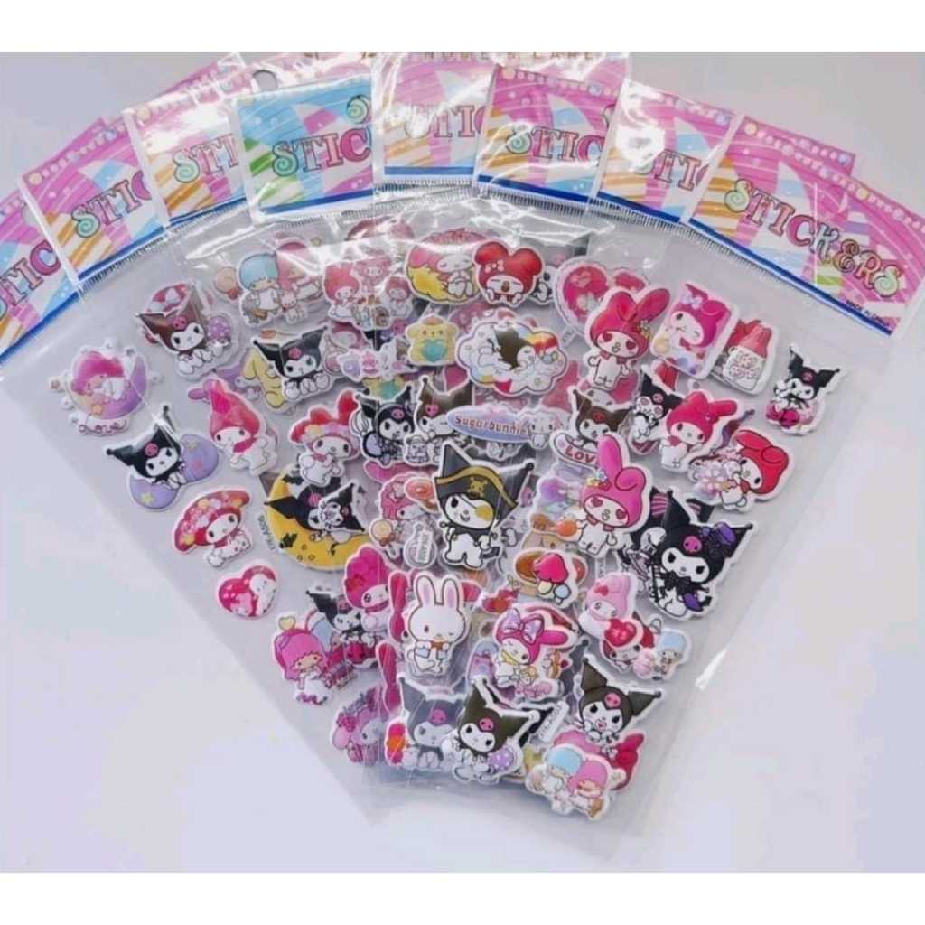 

Stiker Timbul 3D Sanrio / Stiker Mainan Anak Stiker Tempel Sanrio