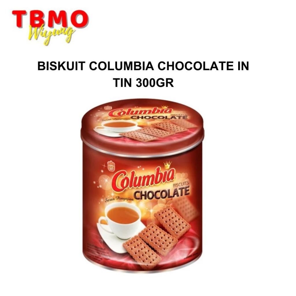 TBMO BISKUIT COLUMBIA CHOCOLATE IN TIN 300GR