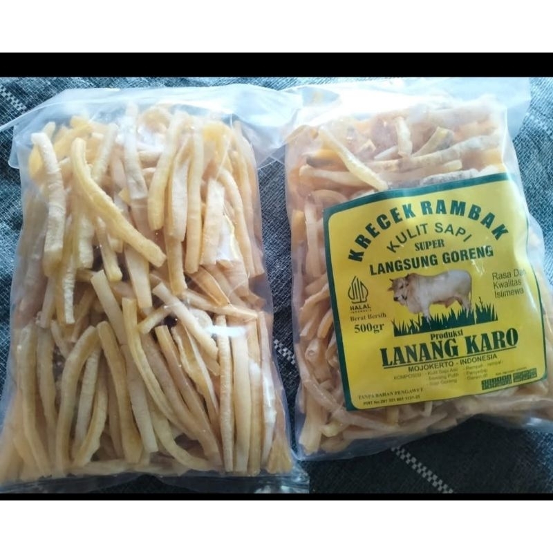 

Krecek Rambak Kulit Sapi Super Langsung Goreng 500 Gram