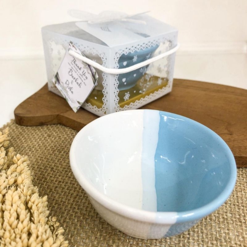 souvenir mangkok two-tone mini