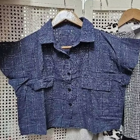 blus atasan crop top korea