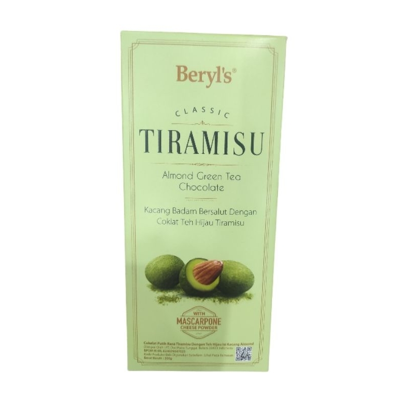 

Beryl's Classic Tiramisu Almond Green Tea Chocolate 200gr eh