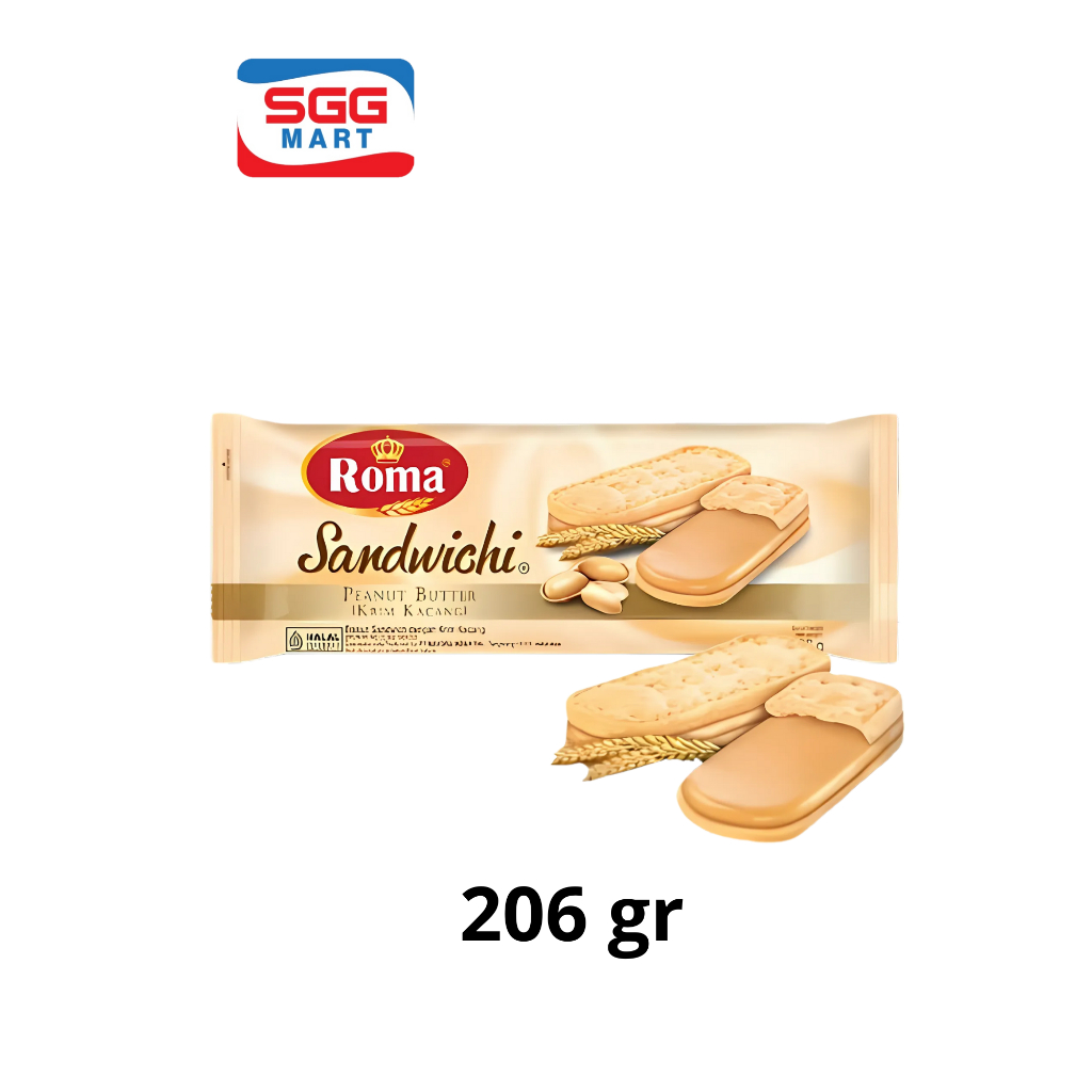 

Biskuit Roma Sandwich Peanut Butter 206gr