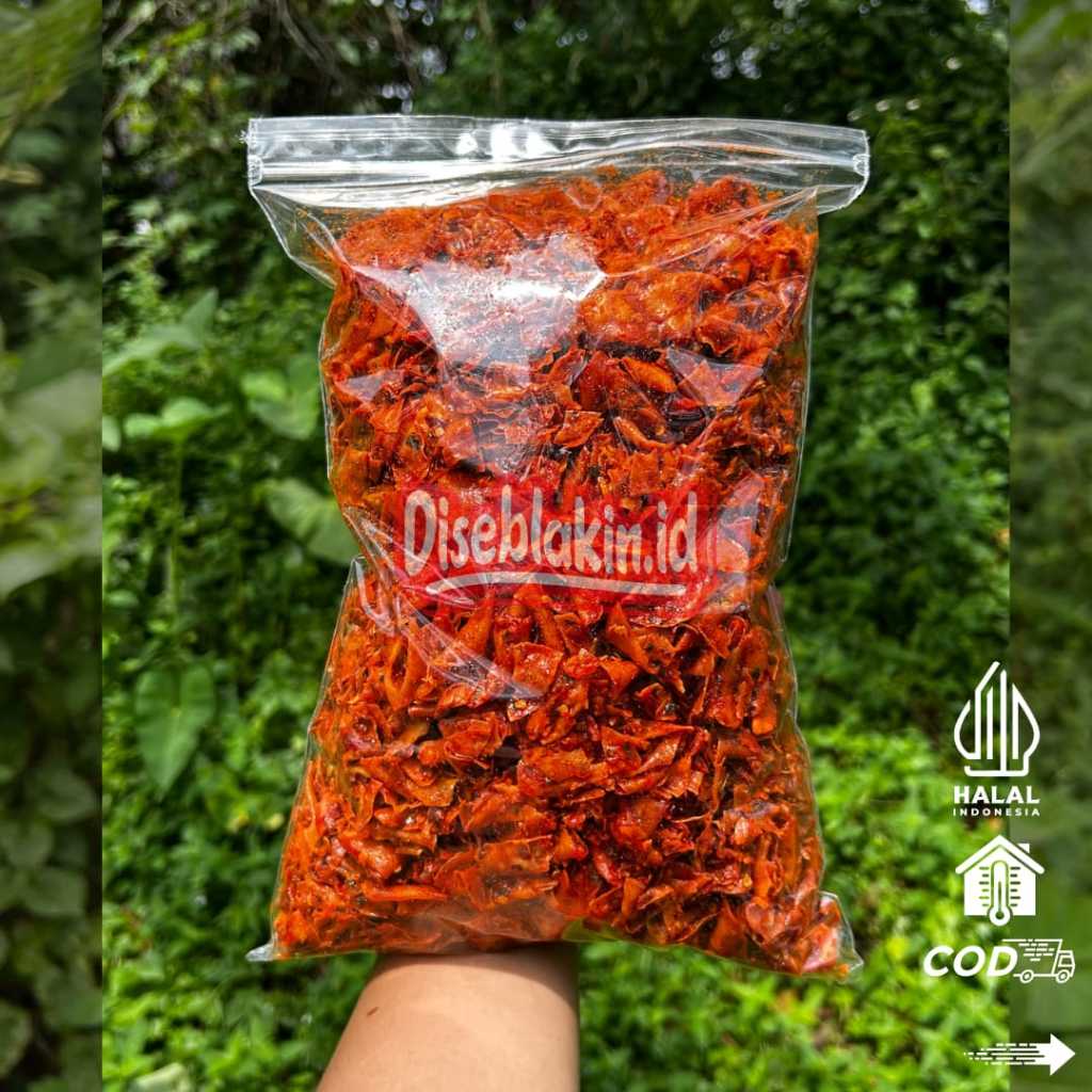 

Keripik Kriwil Pedas Daun Jeruk