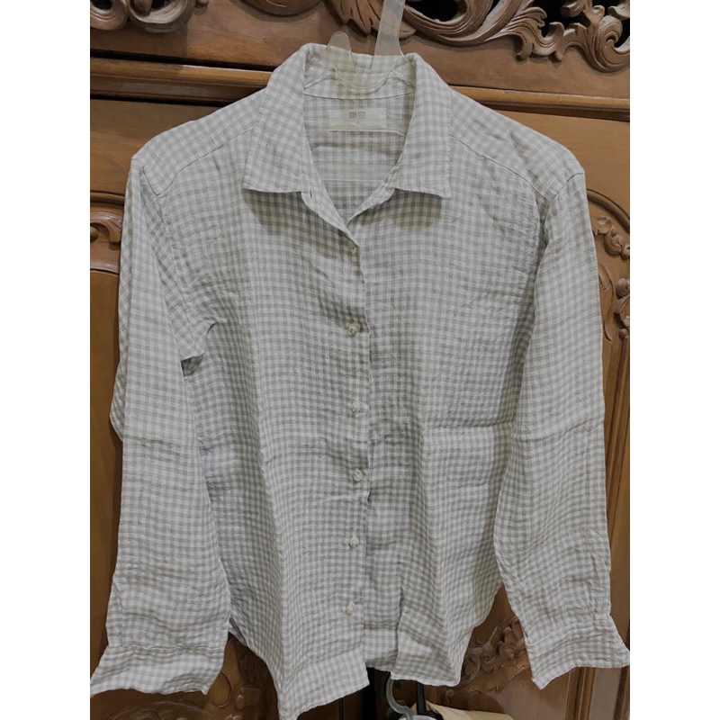 preloved kemeja uniqlo flanel