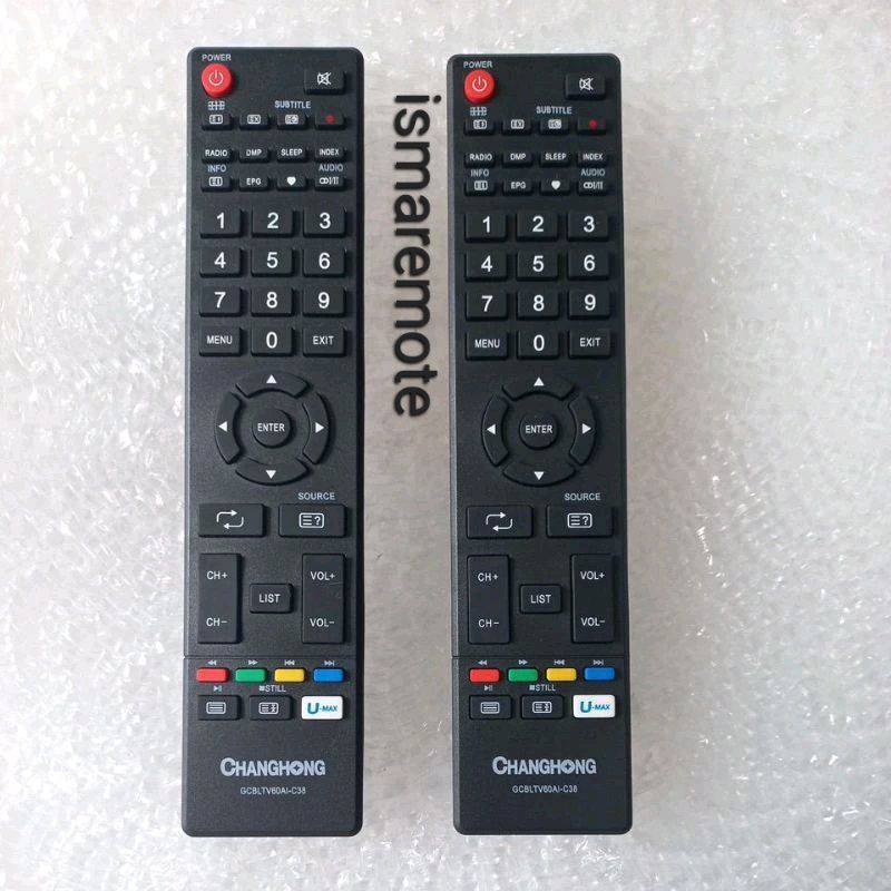 REMOTE REMOT TV CHANGHONG  LCD LED GCBLTV60AI-C38 UNTUK TYPE L32G3 L32H1