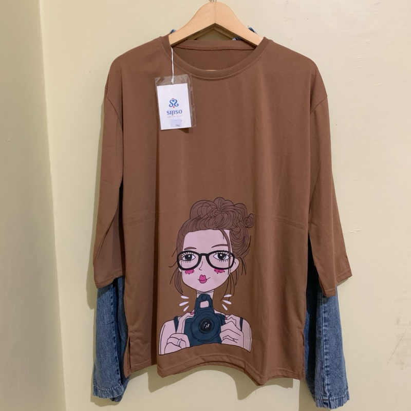 Setelan Celana Jeans + Combed oversize Jumbo SIJISO - Setcel Jeans Sijiso - Setelan Combed + Celana 