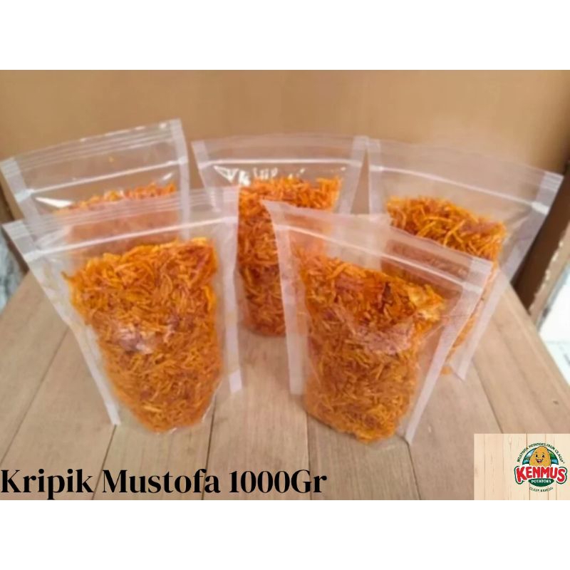 

Kripik Kentang Mustofa 1000Gram PEDAS MANIS Renyah Gurih Tanpa Bahan Pengawet