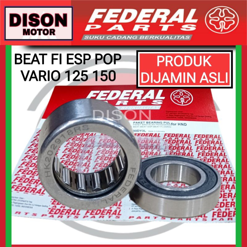 Bearing laher pully federal beat fi esp pop karbu vario125150 original laher puli pulli pulley feder