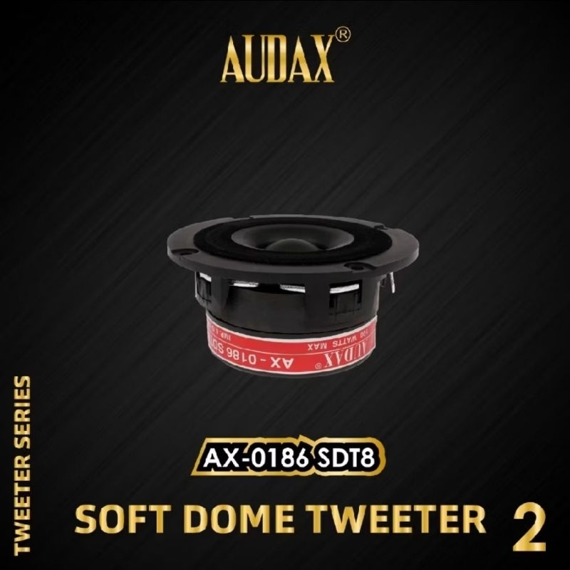 Tweeter Audax AX-0186 SDT8 3 inch 3" Soft Dome Tweeter 8 ohm 100W
