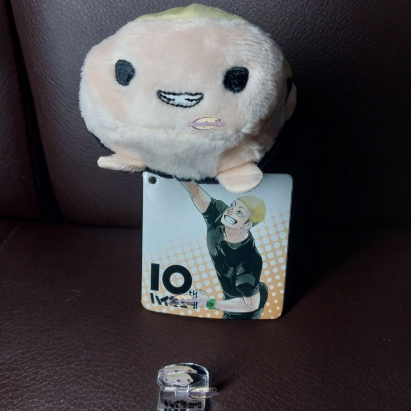 (baca deskripsi) booked shuichiloverr noru chara with acrylic mini haikyuu Tanaka Ryunosuke 10th ann