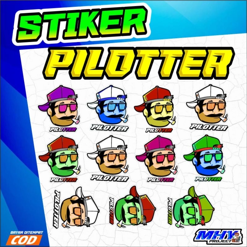 stiker cutting pilotter,cutting stiker pilotter keren